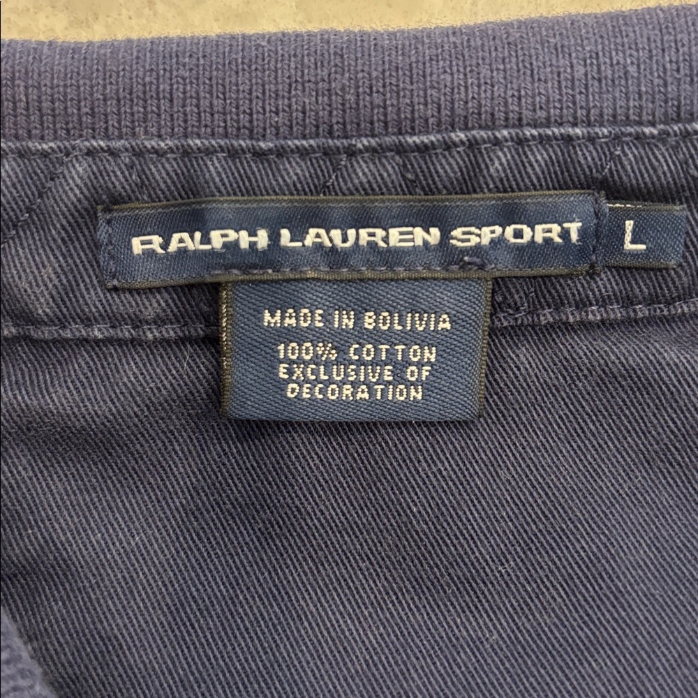 Ralph Lauren sport shirt dress size L
Blue label, short sleeves. Logo crest. - Picture 5 of 5